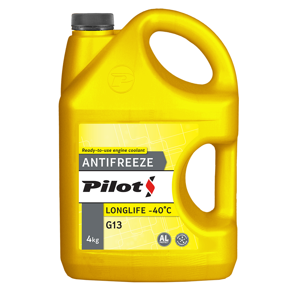 PILOTS antifrīzs LONGLIFE -40C 4kg Dzeltens                         PILOTS