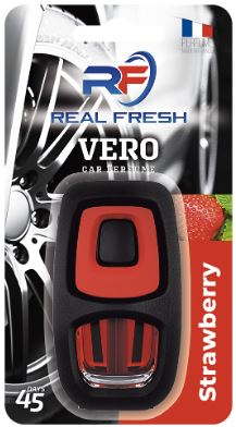 REAL FRESH Vero Strawberry gaisa atsvaidzinātājs 8ml.