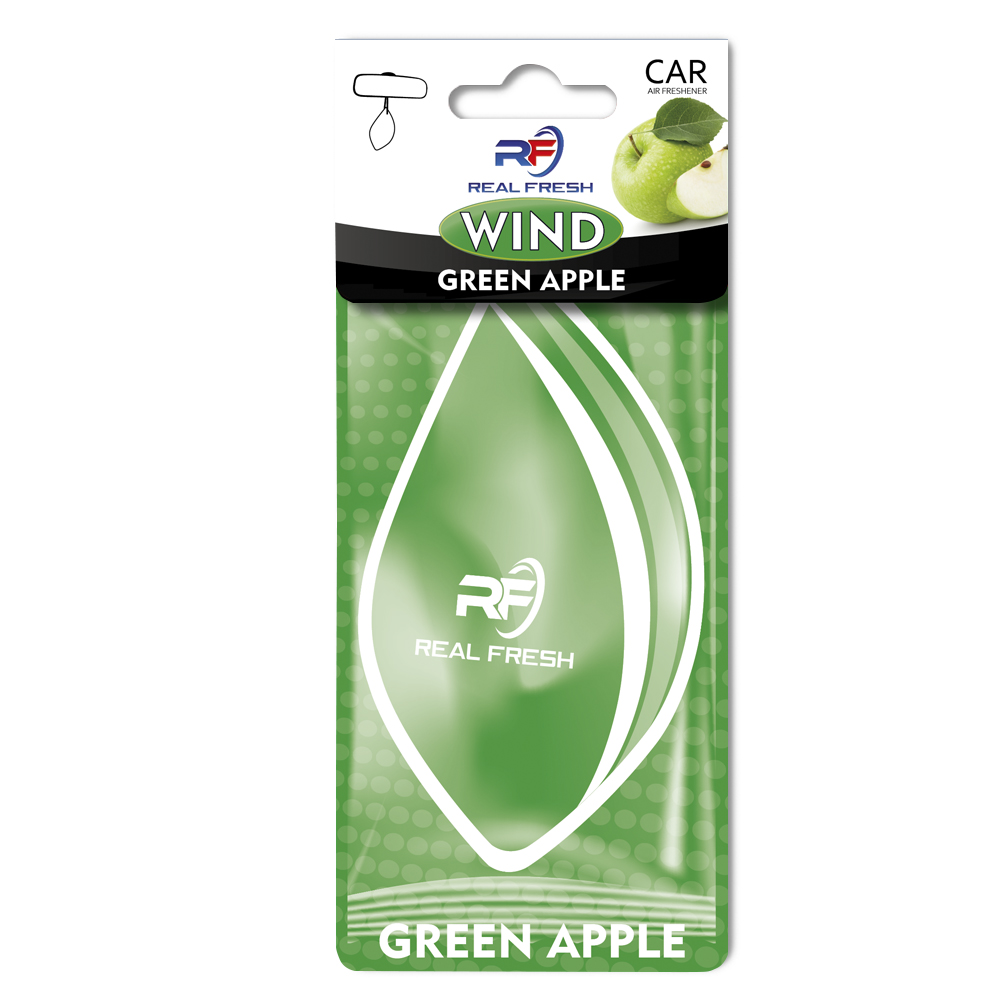 REAL FRESH WIND Green apple gaisa atsvaidzinātājs