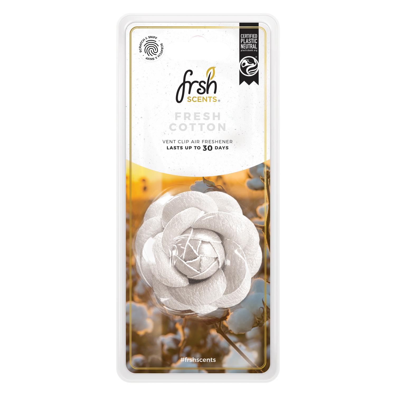 FRSH Scent Gaisa atsvaidzinātājs Luxury flower Fresh cotton