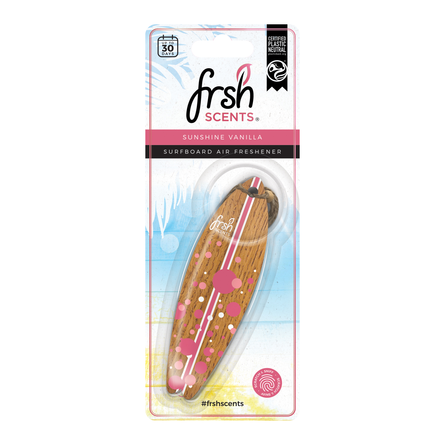 FRSH Scent Gaisa atsvaidzinātājs Surfboard Sunshine Vanilla