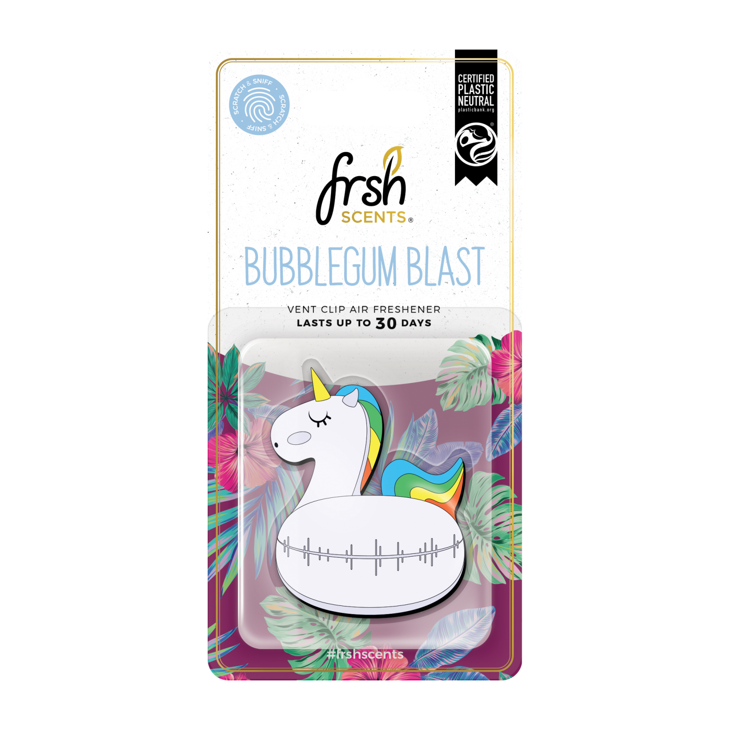 FRSH Scent Gaisa atsvaidzinātājs Unicorn Bubble gum