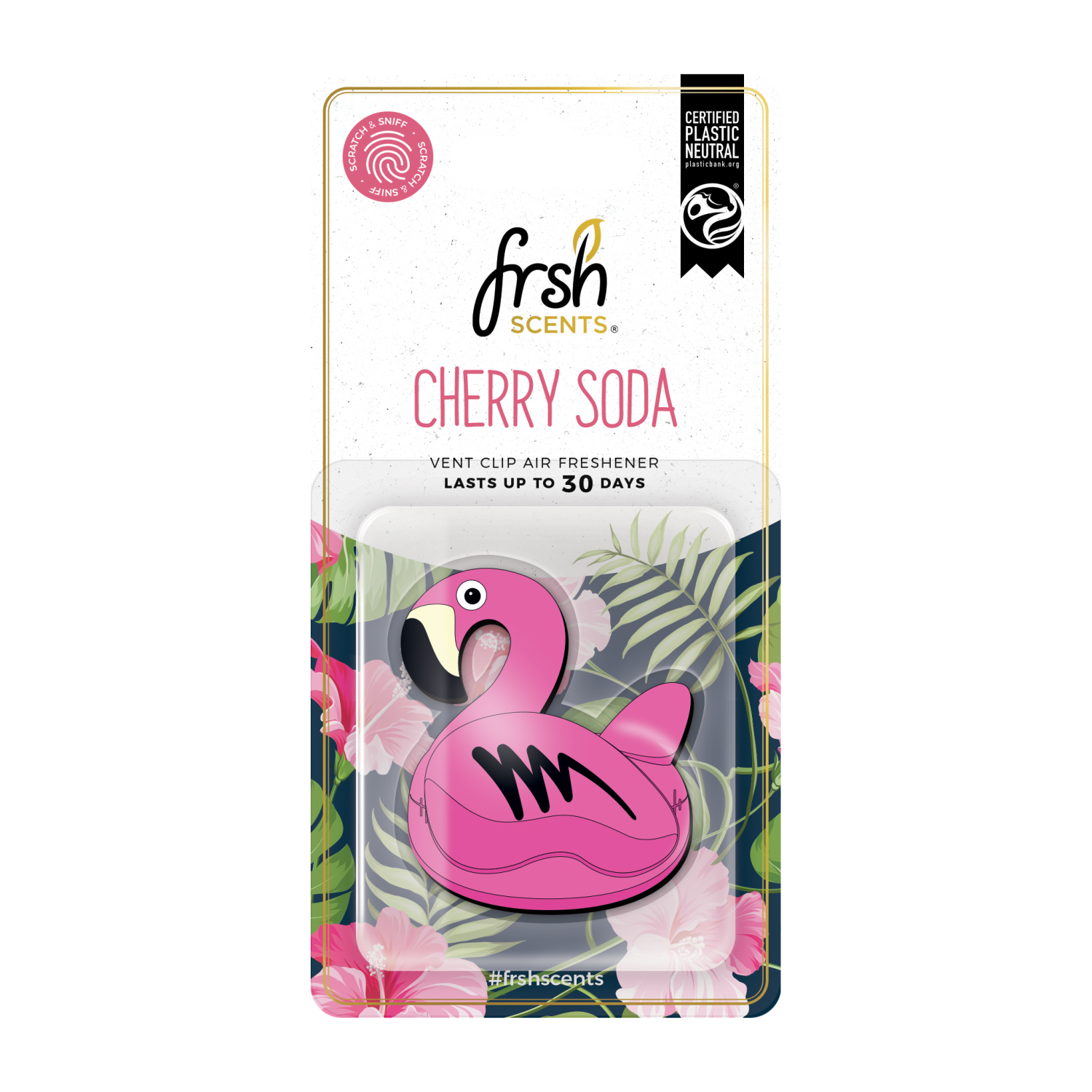 FRSH Scent Gaisa atsvaidzinātājs Flamingo Cherry soda