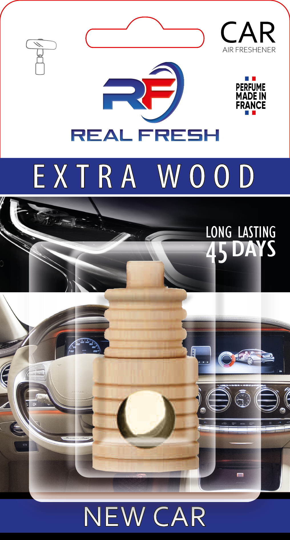 REAL FRESH Extra Wood NEW CAR 5ml.