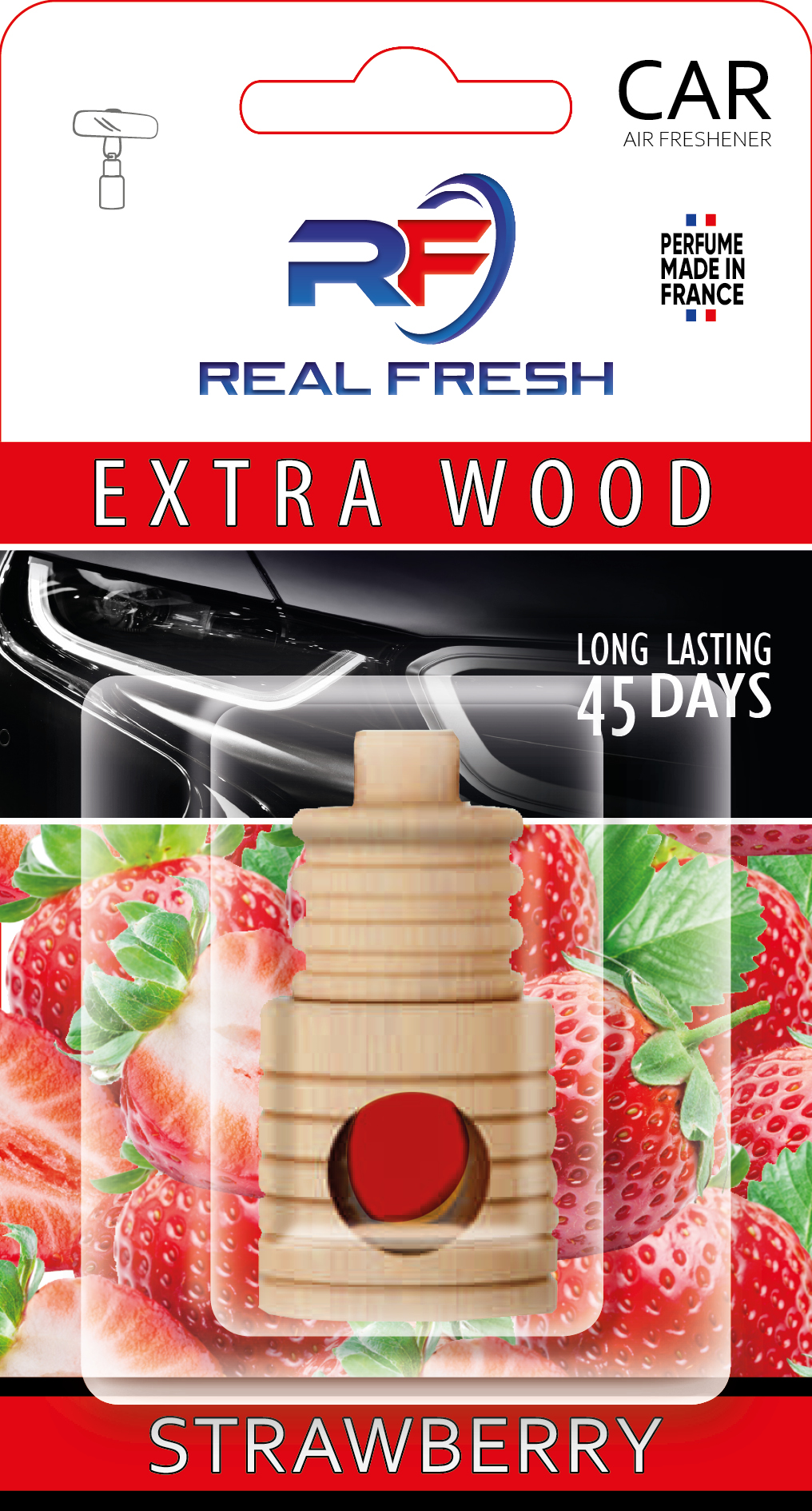 REAL FRESH Extra Wood STRAWBERRY 5ml.
