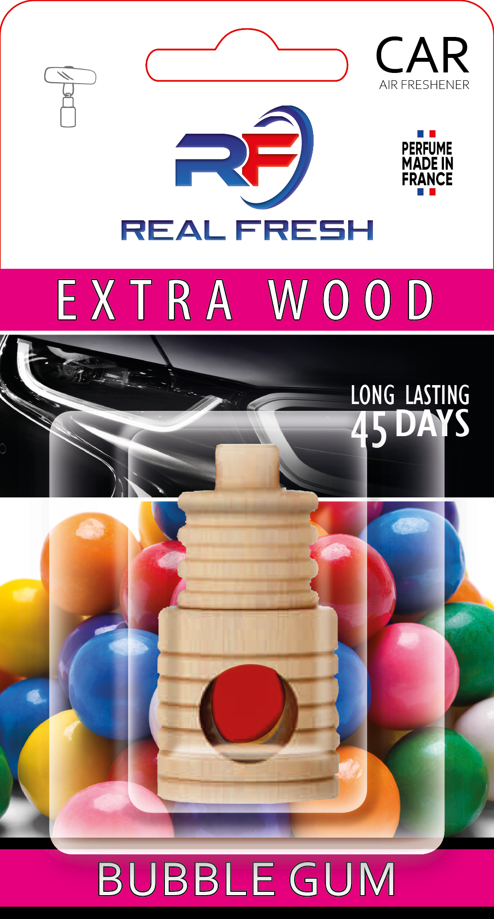 REAL FRESH Extra Wood BUBBLE GUM 5ml.