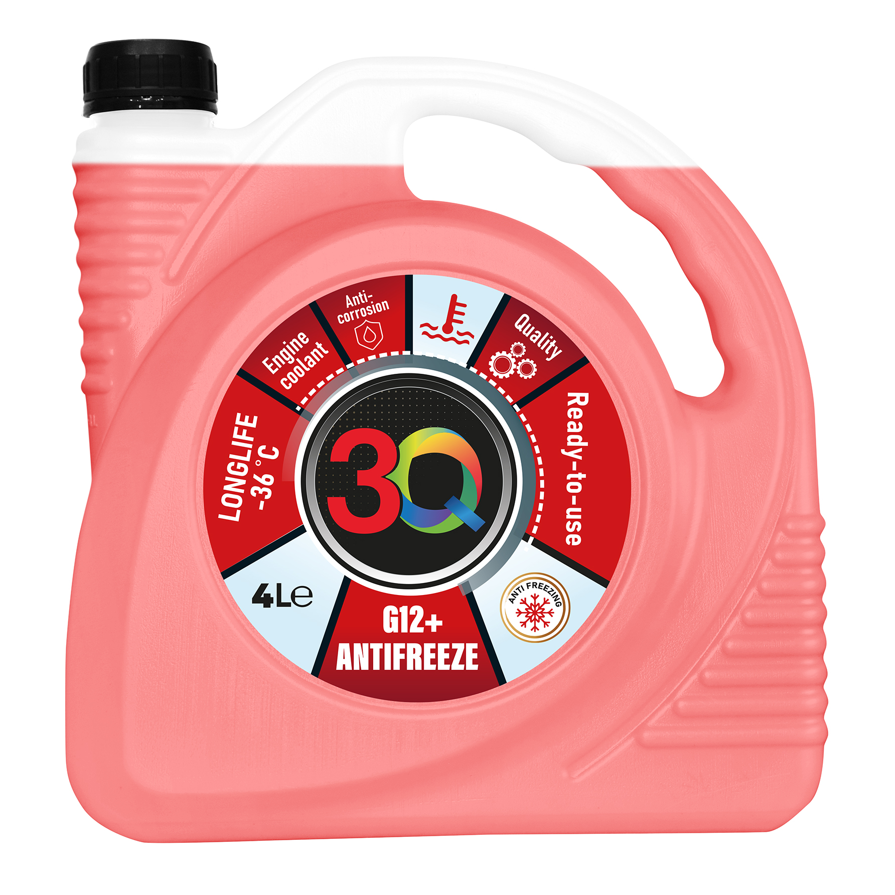 3Q Antifreeze -36C Longlife Sarkans 4L