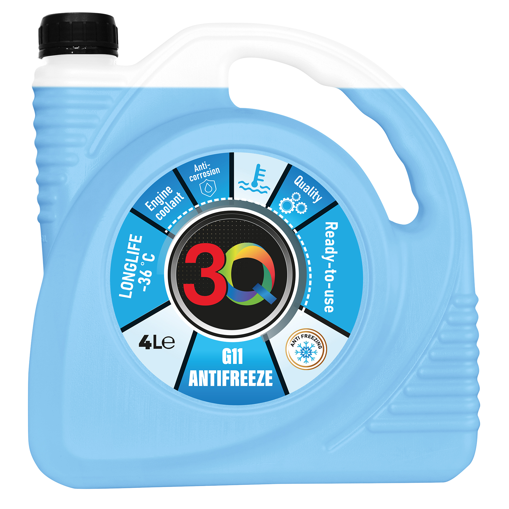 3Q Antifreeze -36C Blue 4L
