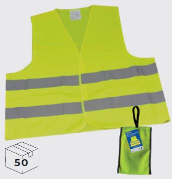 GTI Drošības veste dzeltena XL somiņā