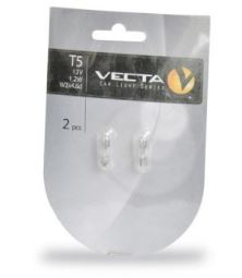 Spuldze T5 1,2W W2x4.6d 12V VECTA 2gb.                         VECTA