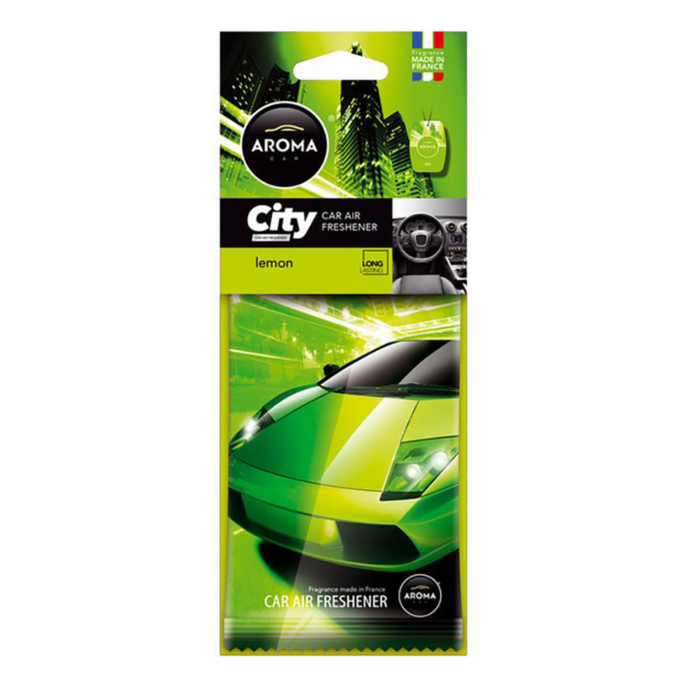 AROMA Gaisa atsvaidzinātājs- lapiņa  City Card  Lemon