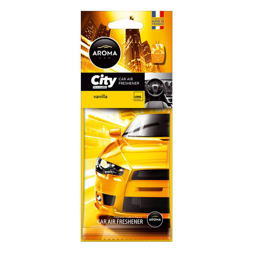 AROMA Gaisa atsvaidzinātājs- lapiņa  City Card Vanilla