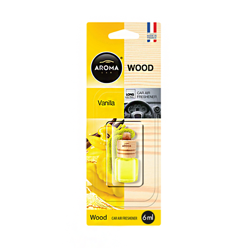 AROMA Gaisa atsvaidzinātājs Wood 6ml pudelīte Vanilla