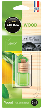 AROMA Gaisa atsvaidzinātājs Wood 6ml pudelīte Lemon
