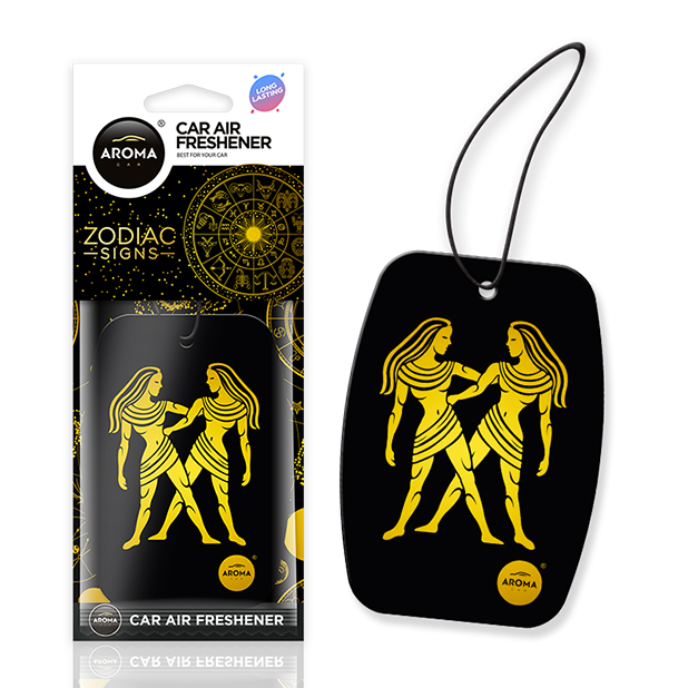 AROMA Gaisa atsvaidzinātājs lapiņa Zodiac Dvīņi-Gemini