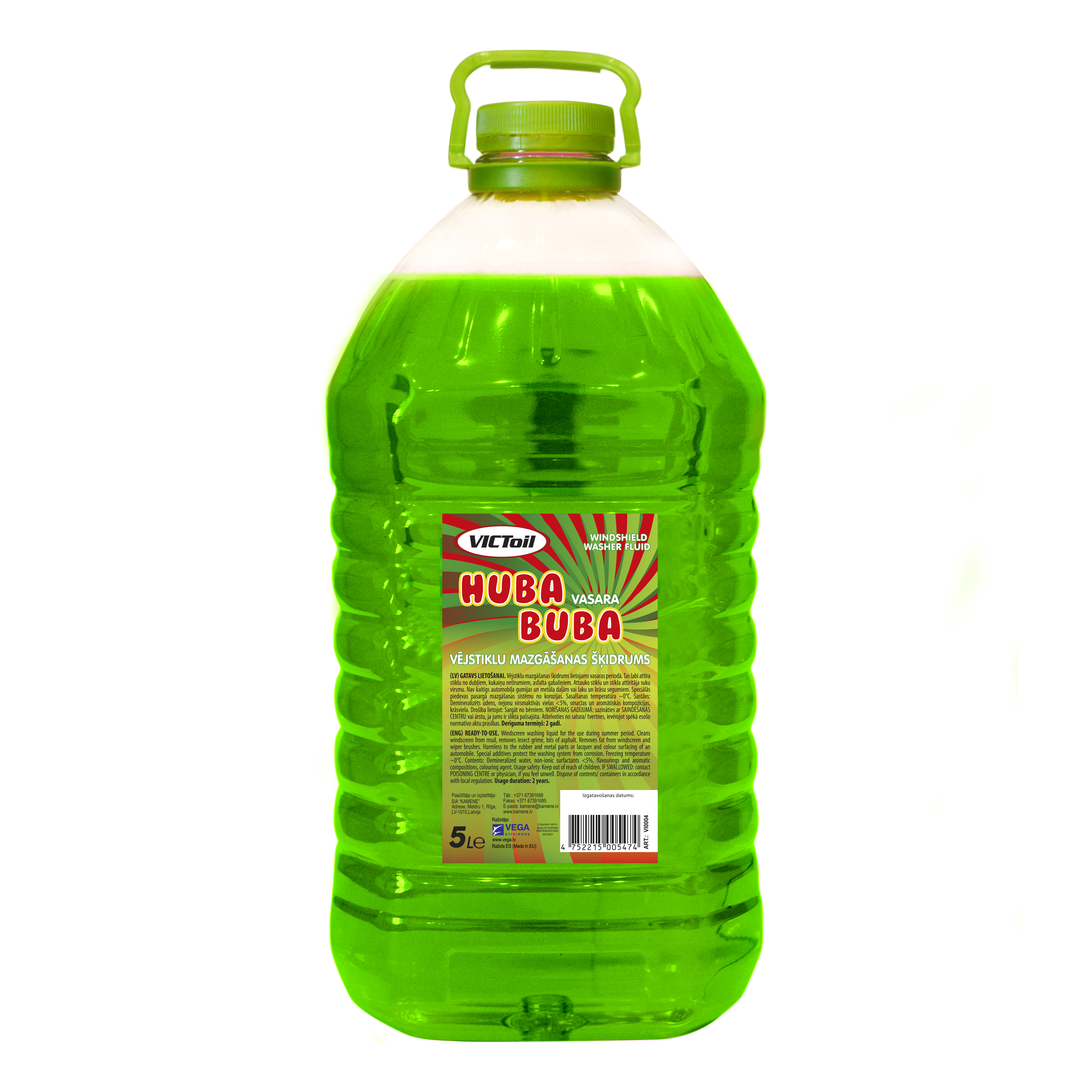 VICTOIL Vasaras vējstiklu šķidrums 5L                         VICTOIL